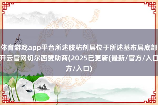 体育游戏app平台所述胶粘剂层位于所述基布层底部-开云官网切尔西赞助商(2025已更新(最新/官方/入口)