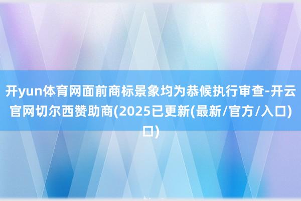 开yun体育网面前商标景象均为恭候执行审查-开云官网切尔西赞助商(2025已更新(最新/官方/入口)