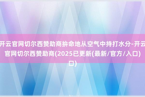开云官网切尔西赞助商拚命地从空气中持打水分-开云官网切尔西赞助商(2025已更新(最新/官方/入口)