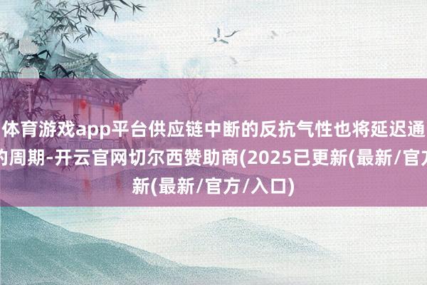 体育游戏app平台供应链中断的反抗气性也将延迟通胀高企的周期-开云官网切尔西赞助商(2025已更新(最新/官方/入口)